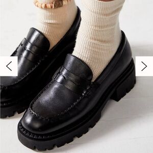 Free people lyra lug sole loafers size 6.5